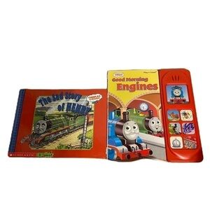 Vintage Thomas the Train Book Bundle Good Morning Engines Button Noise Sad Story